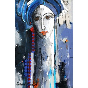 Zohaib Rind, 10 x 15 Inch, Acrylic on Canvas, Figurative Painting, AC-ZR-047